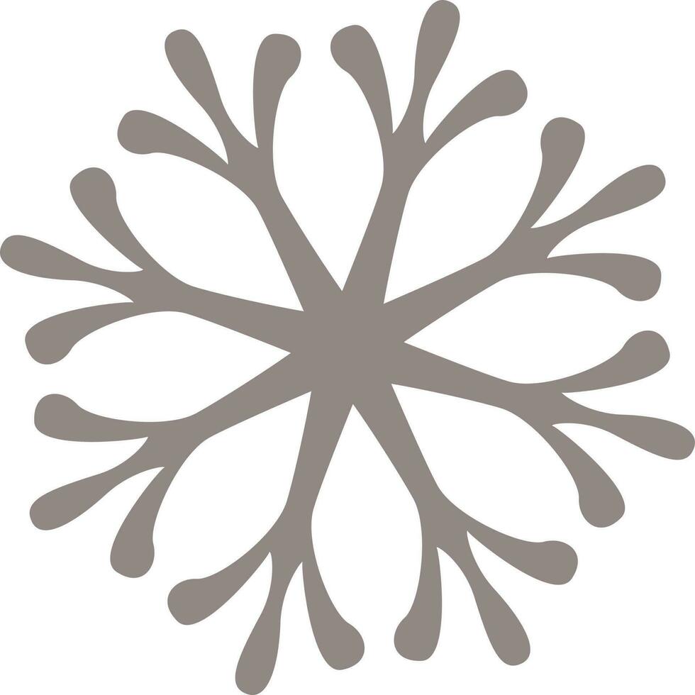 snöflinga illustration i grå Färg. vektor