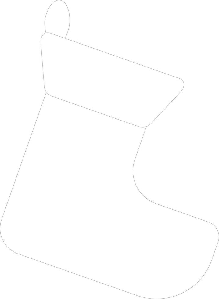 schwarz und Weiß Illustration von ein Socken. vektor