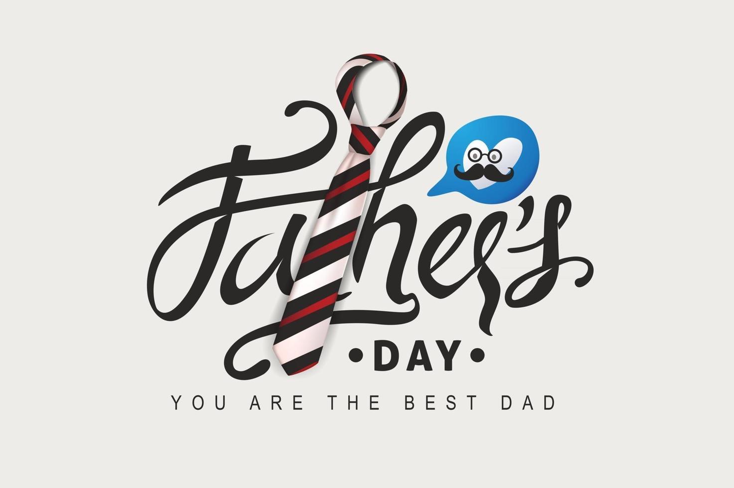 lycklig fäder dag gratulationskort bakgrund vektor