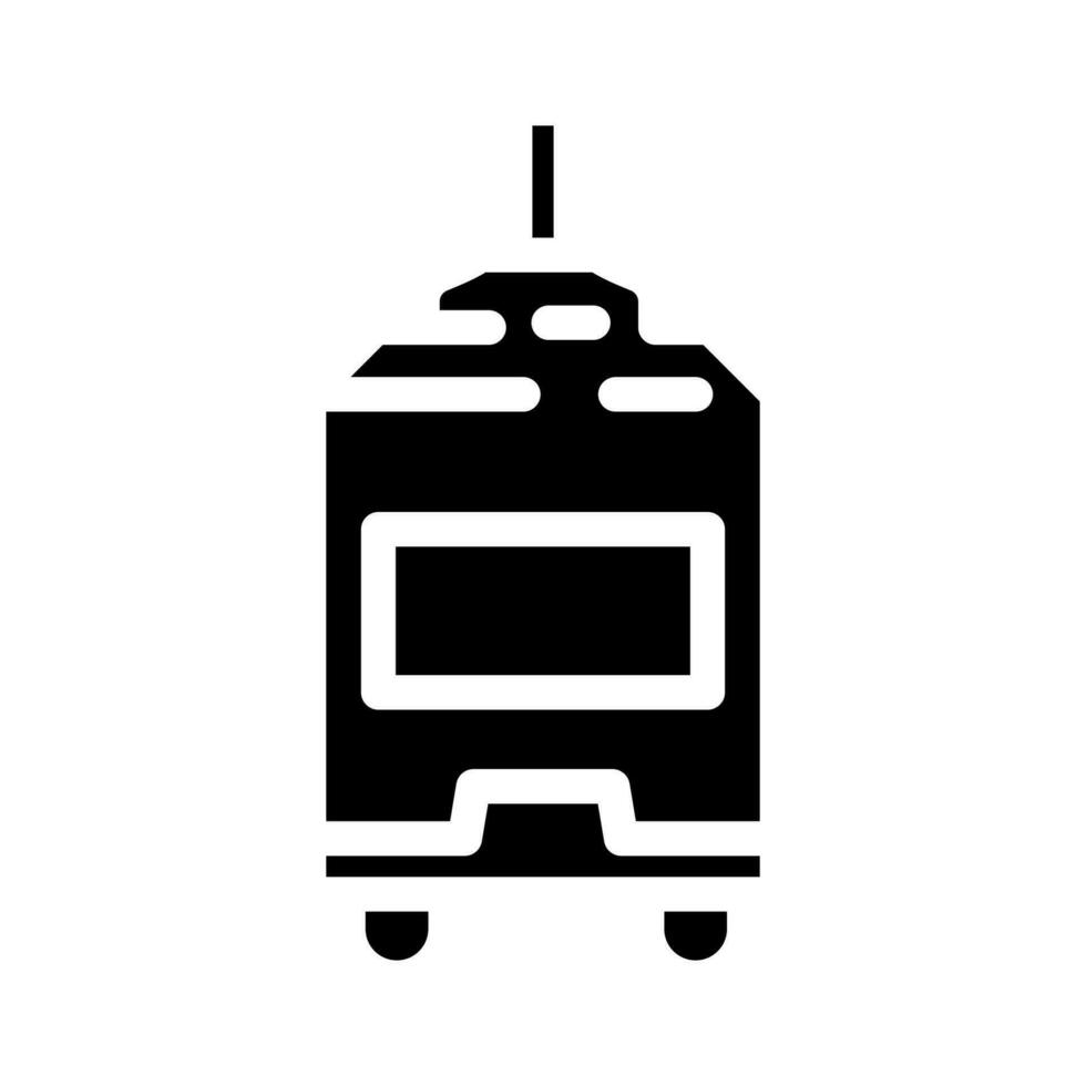 dc motor elektronisk komponent glyf ikon vektor illustration