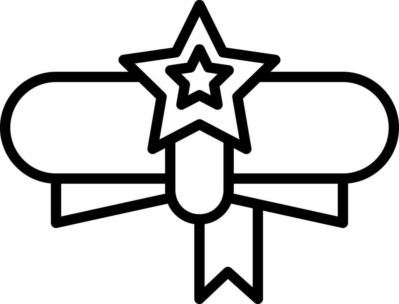 Zertifikat Symbol im eben Stil. vektor