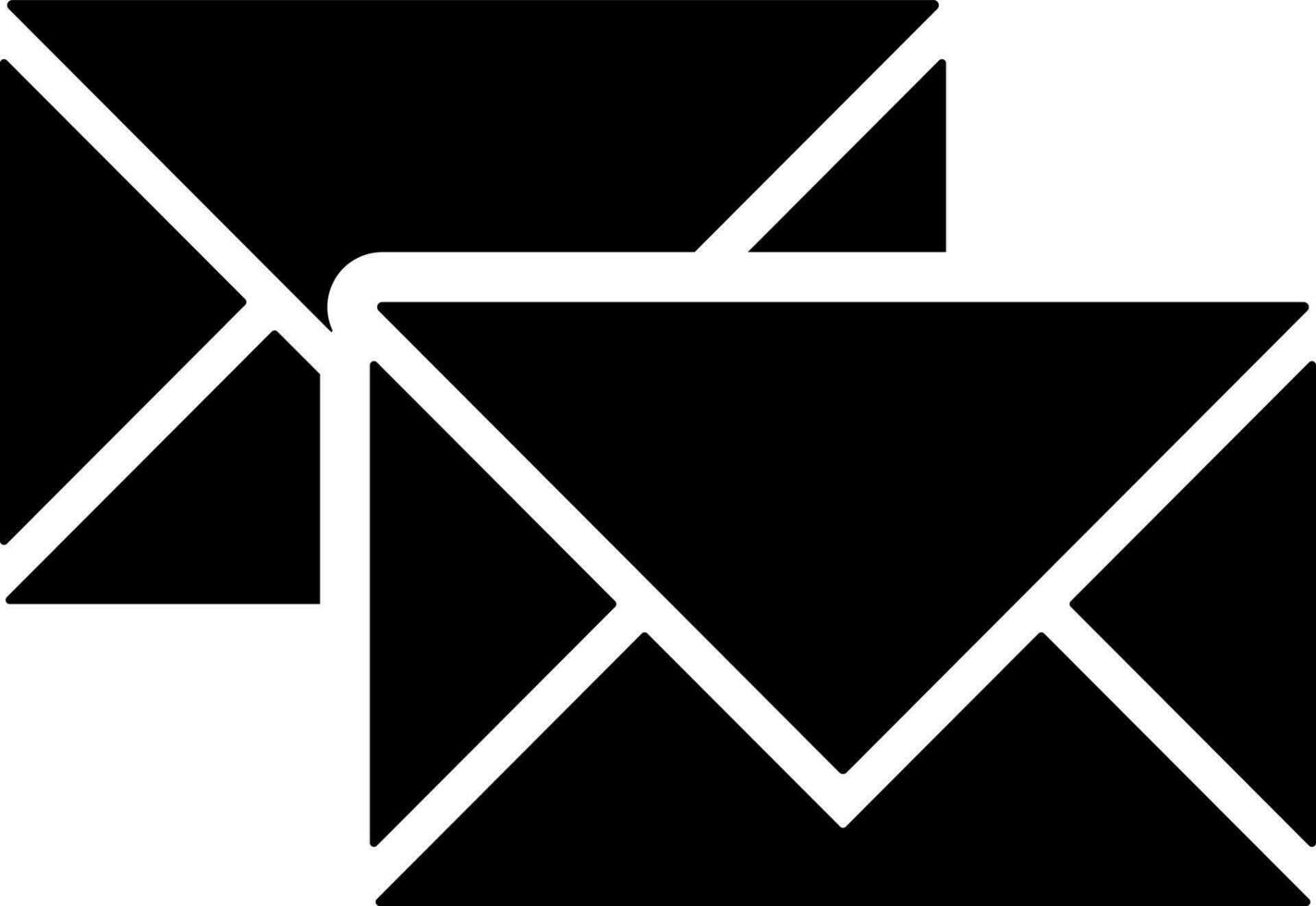 Illustration von Mail geschickt Symbol im eben Stil. vektor