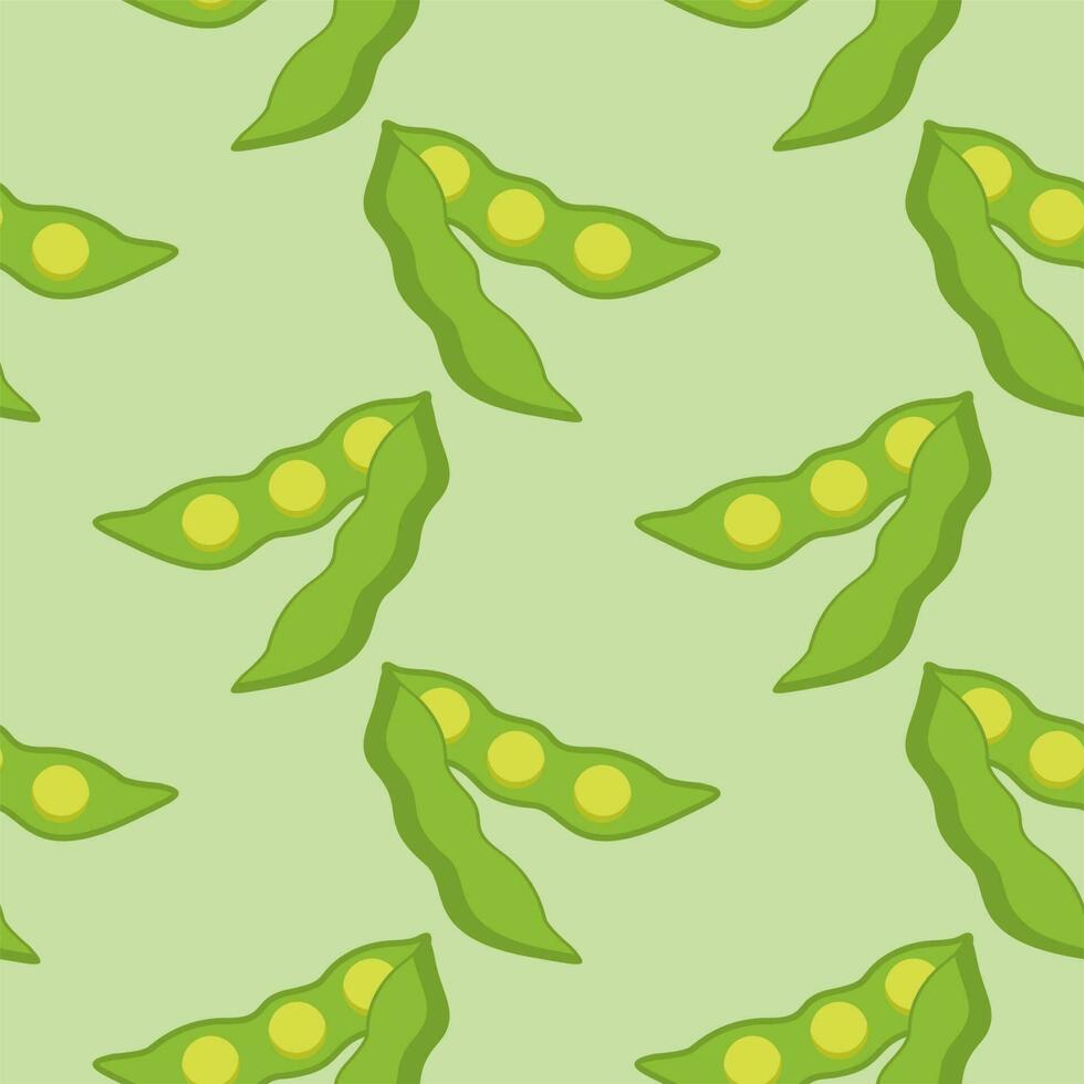 sojaböna sömlös mönster vektor illustration. vegan och vegetarian textur. friska mat. gott vegan . organisk produkt. kulinariska ingrediens. detaljerad vektor design