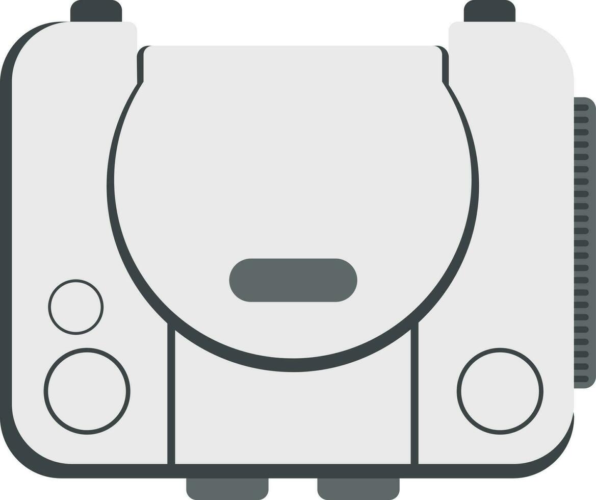 Playstation Box Symbol im grau Farbe. vektor
