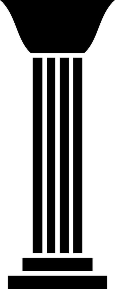 isoliert Säule Symbol im Glyphe Stil. vektor