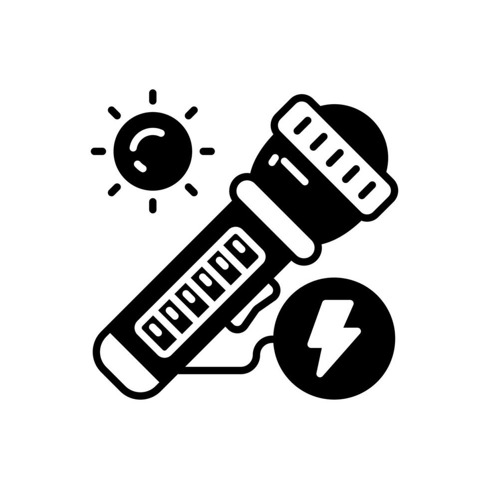 Solar- Blitz Licht Symbol im Vektor. Illustration vektor