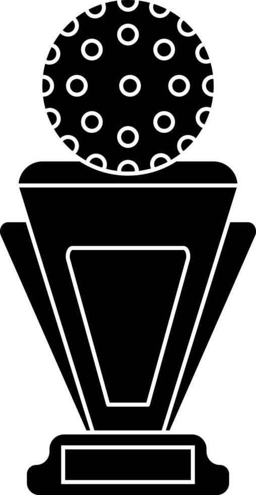 vektor illustration av golf trofén ikon.