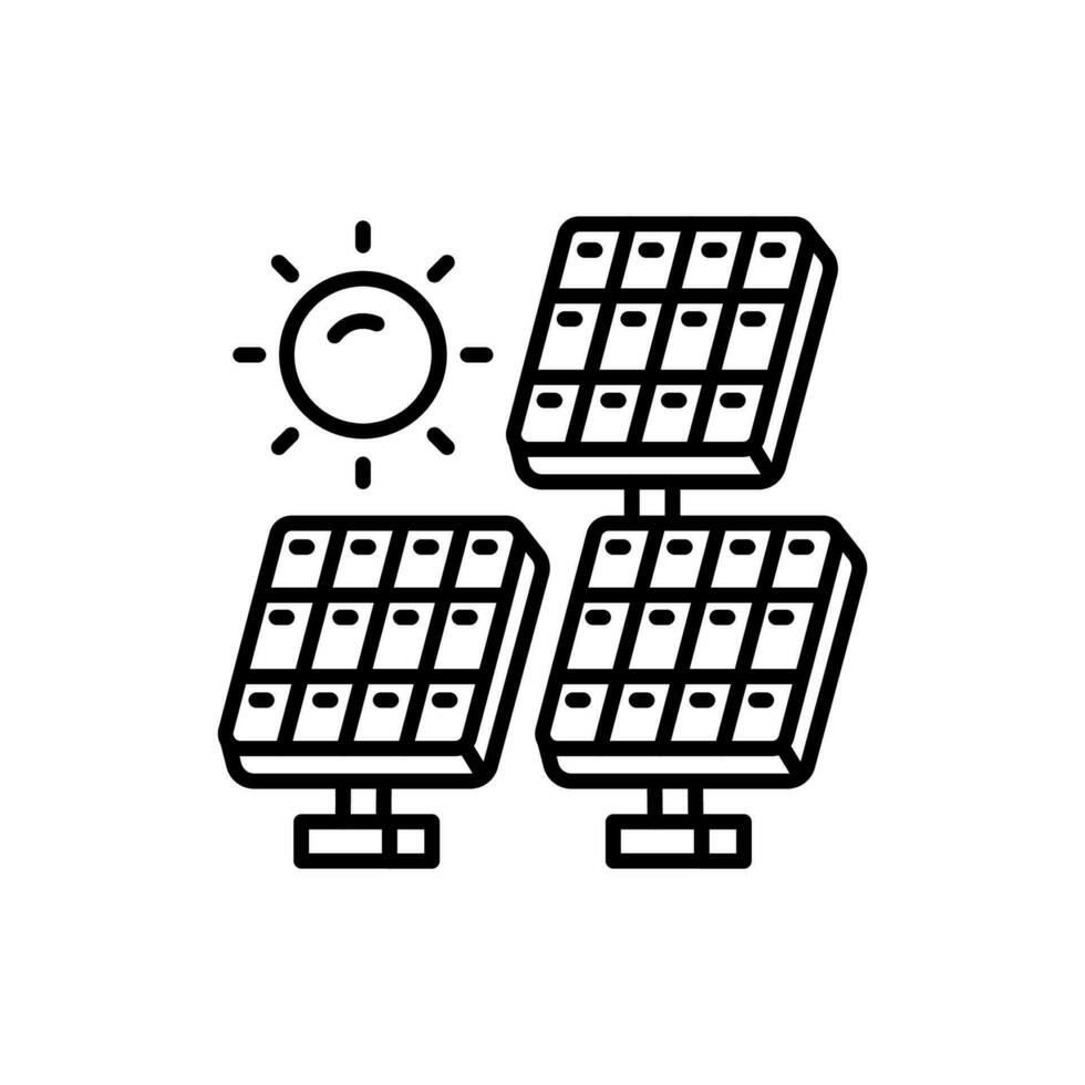 Solar- Energie Symbol im Vektor. Illustration vektor