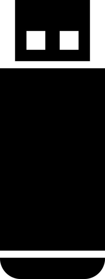uSB ikon eller symbol i platt stil. vektor
