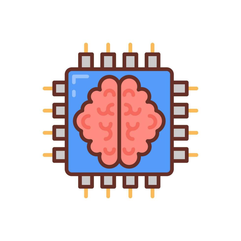 künstlich Intelligenz Symbol im Vektor. Illustration vektor