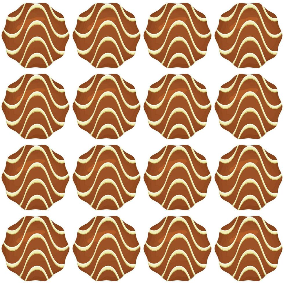 Muster hausgemachter Keks unterschiedlicher Geschmack in Gebäck Keks vektor
