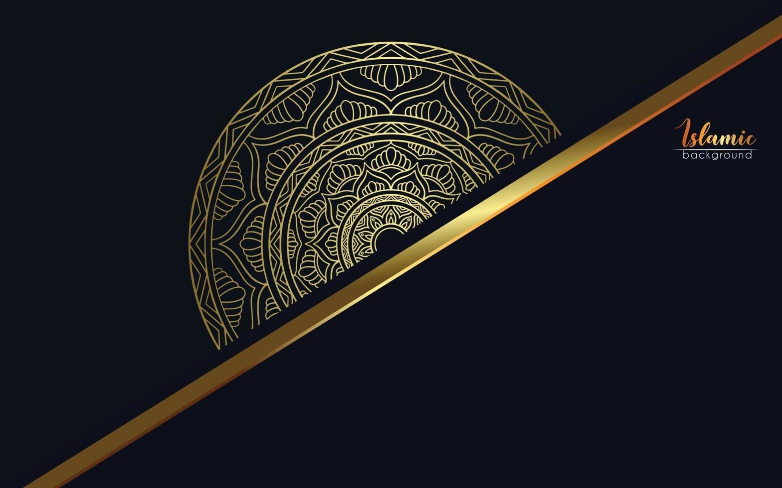 Luxus Gold Mandala verzierten Hintergrund Pro Vektor