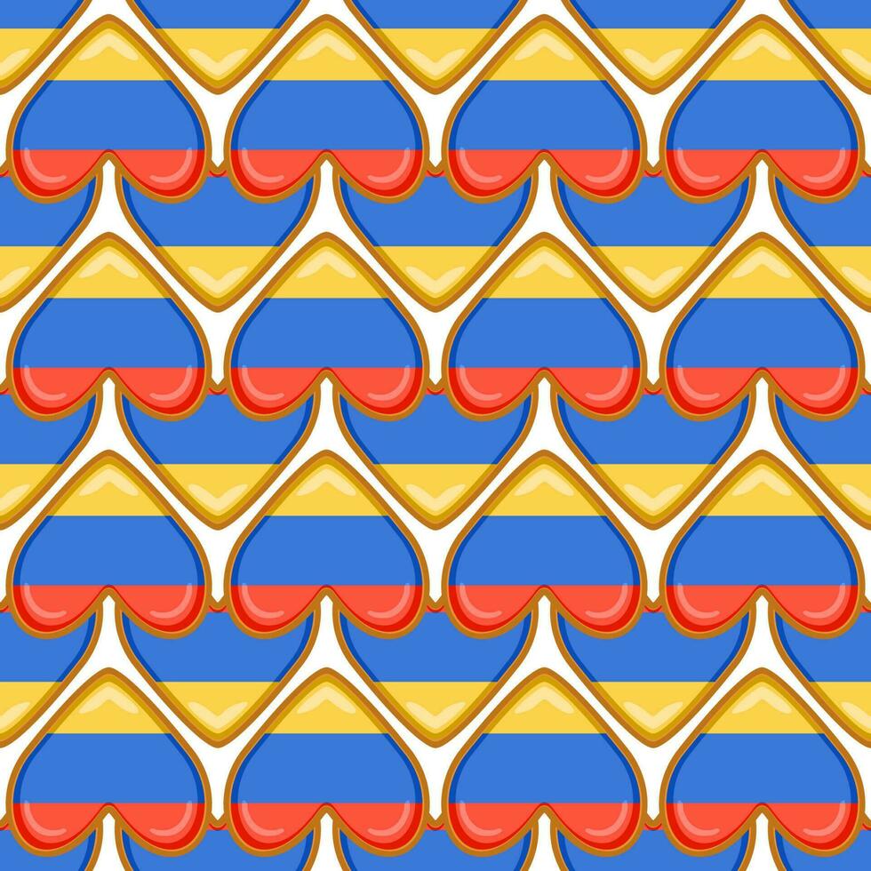 mönster kaka med flagga Land armenia i gott kex vektor