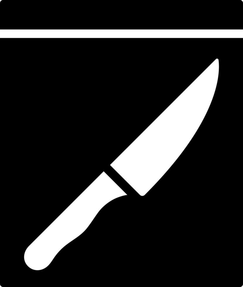 Vektor Illustration von kriminell Beweise Messer Symbol.