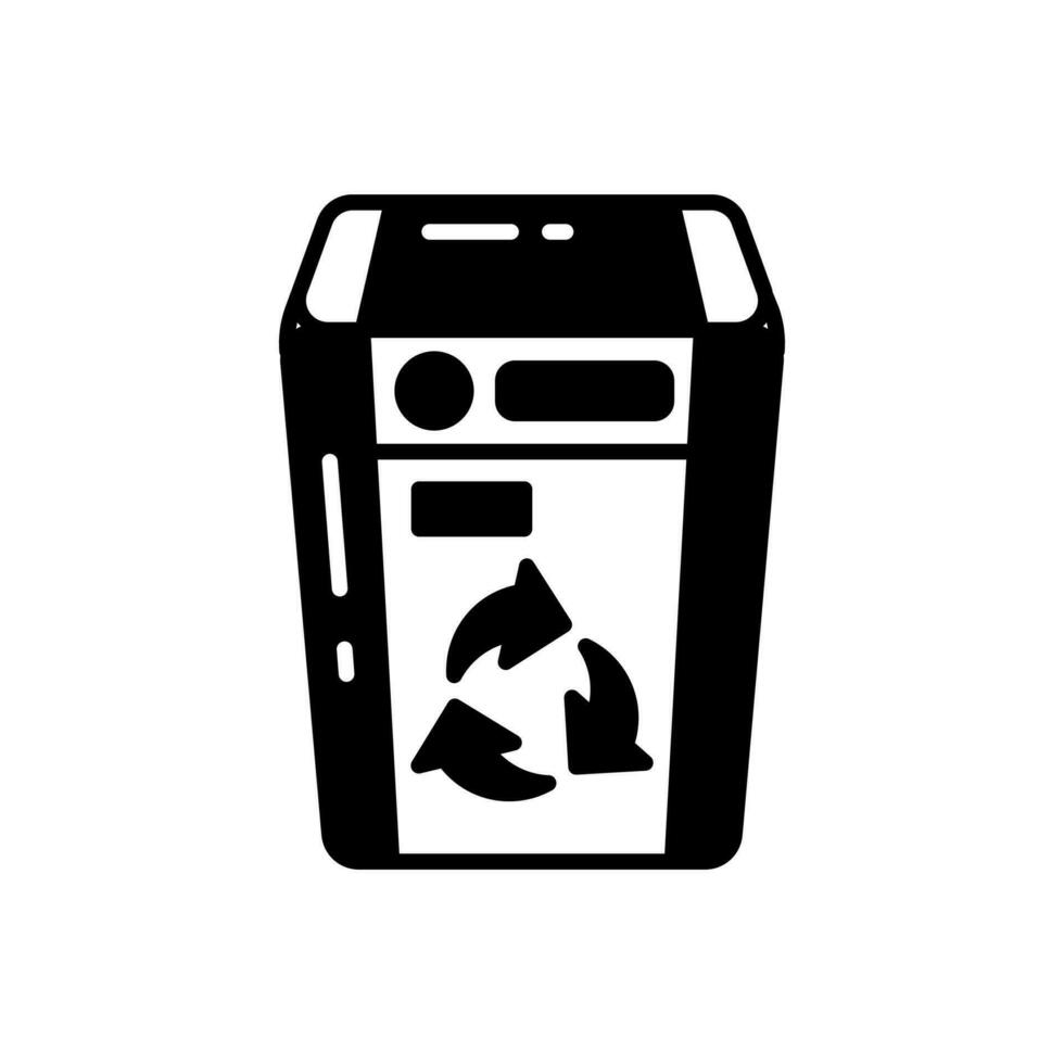 Solar- recyceln Behälter Symbol im Vektor. Illustration vektor