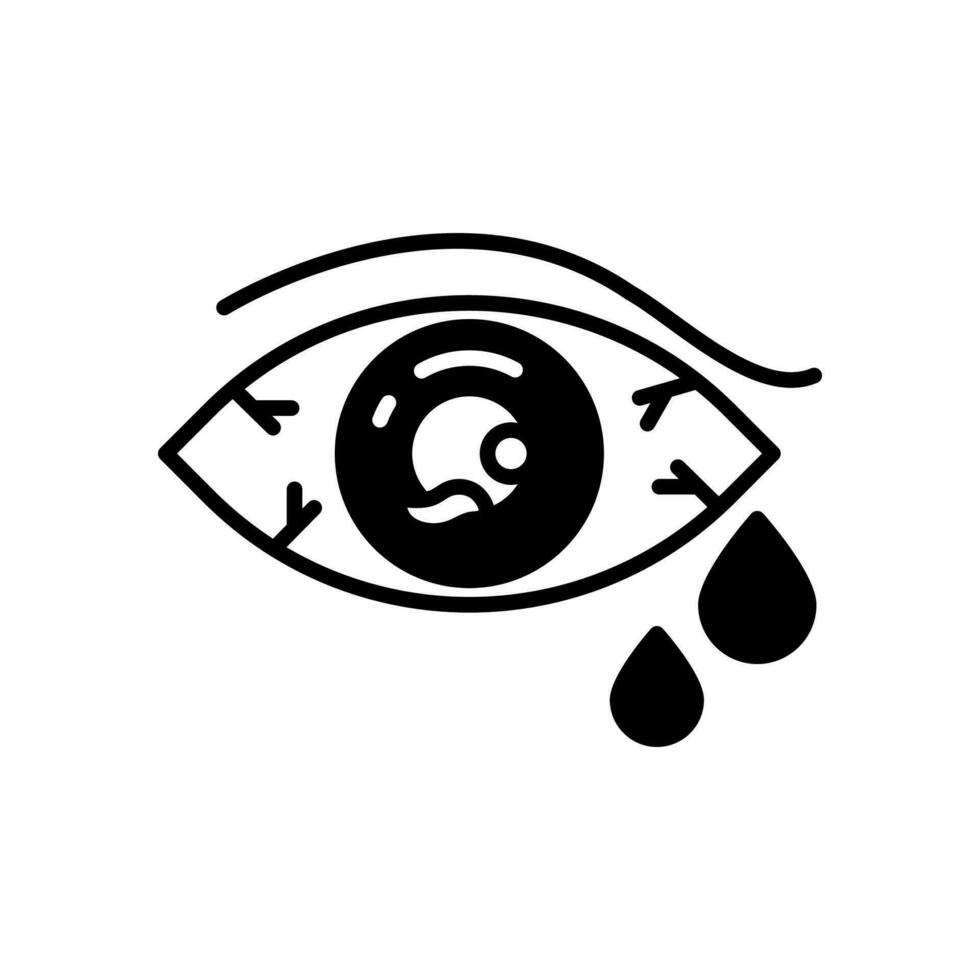 Auge Verletzung Symbol im Vektor. Illustration vektor