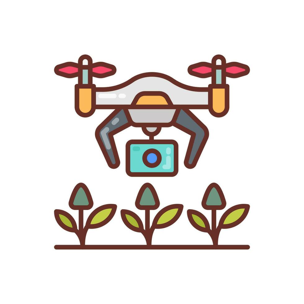 Digital Landwirtschaft Symbol im Vektor. Illustration vektor