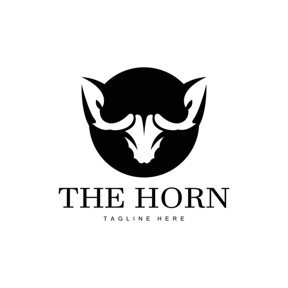 horn logotyp, lång behornad texas tjur tjur vektor, väst Land gammal årgång design, silhuett illustration ikon vektor