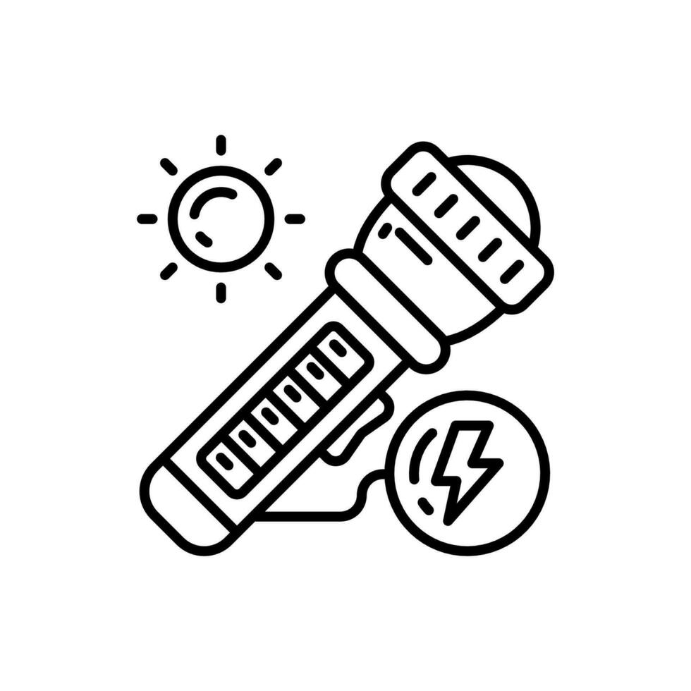 Solar- Blitz Licht Symbol im Vektor. Illustration vektor