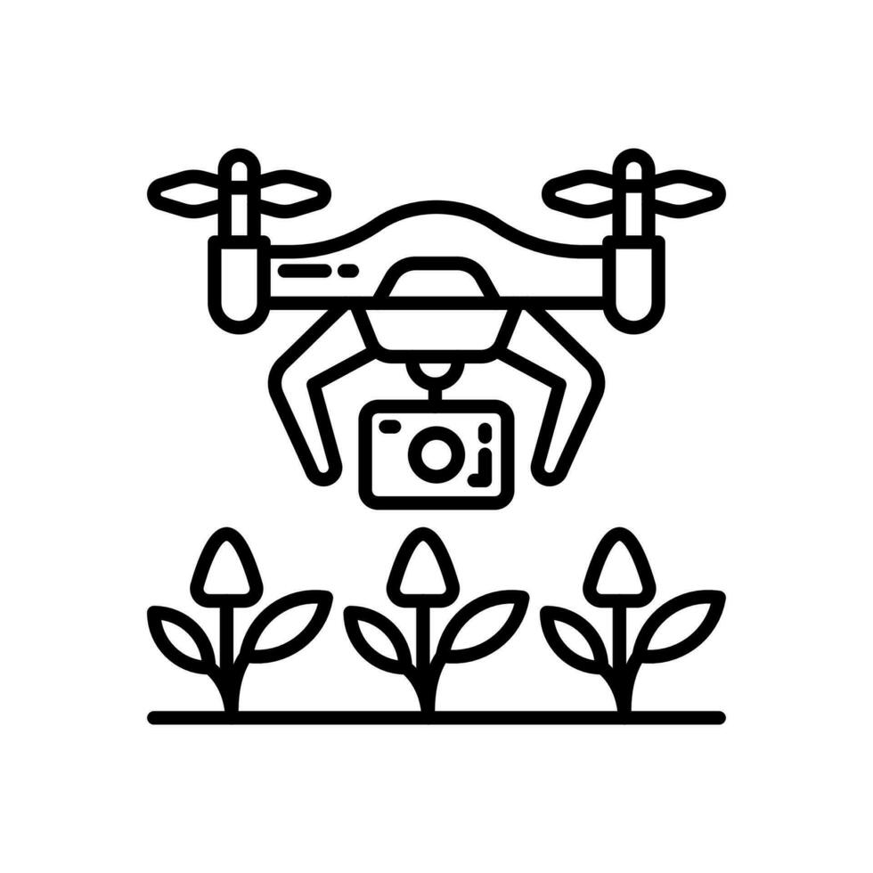 Digital Landwirtschaft Symbol im Vektor. Illustration vektor