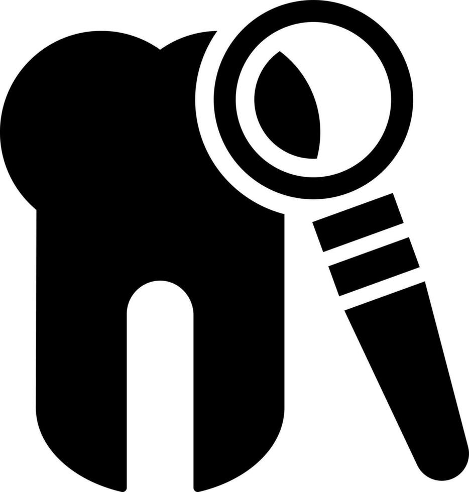 Dental Untersuchung Symbol oder Symbol. vektor