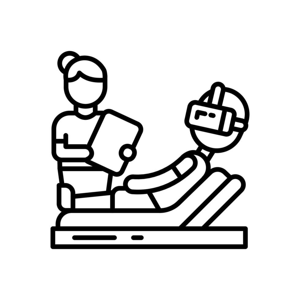 vr Therapie Symbol im Vektor. Illustration vektor