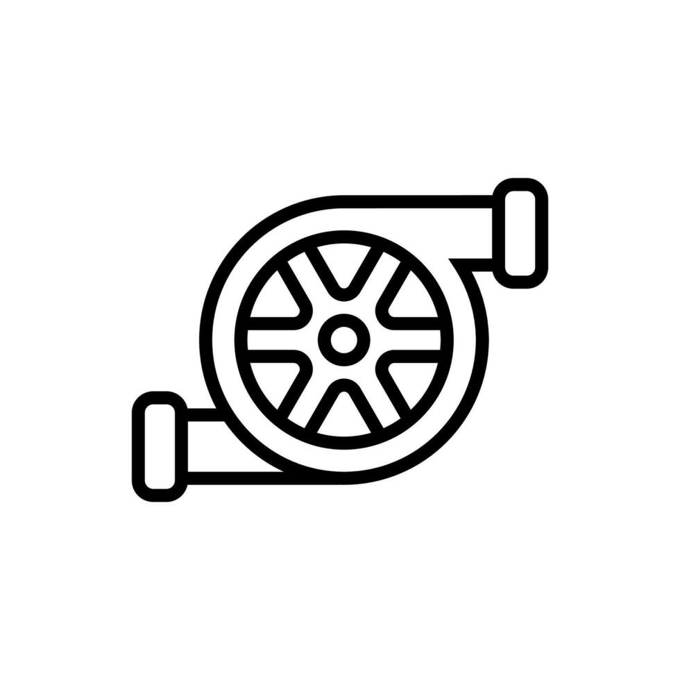 Turbine Symbol im Vektor. Illustration vektor