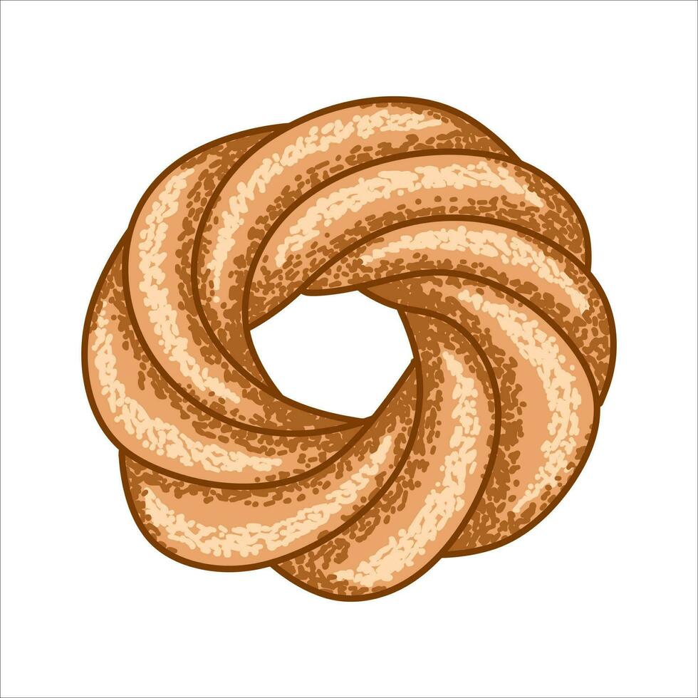 abstrakt illustration av mjöl kaka med silhuett konstnärlig konst stil 25 vektor