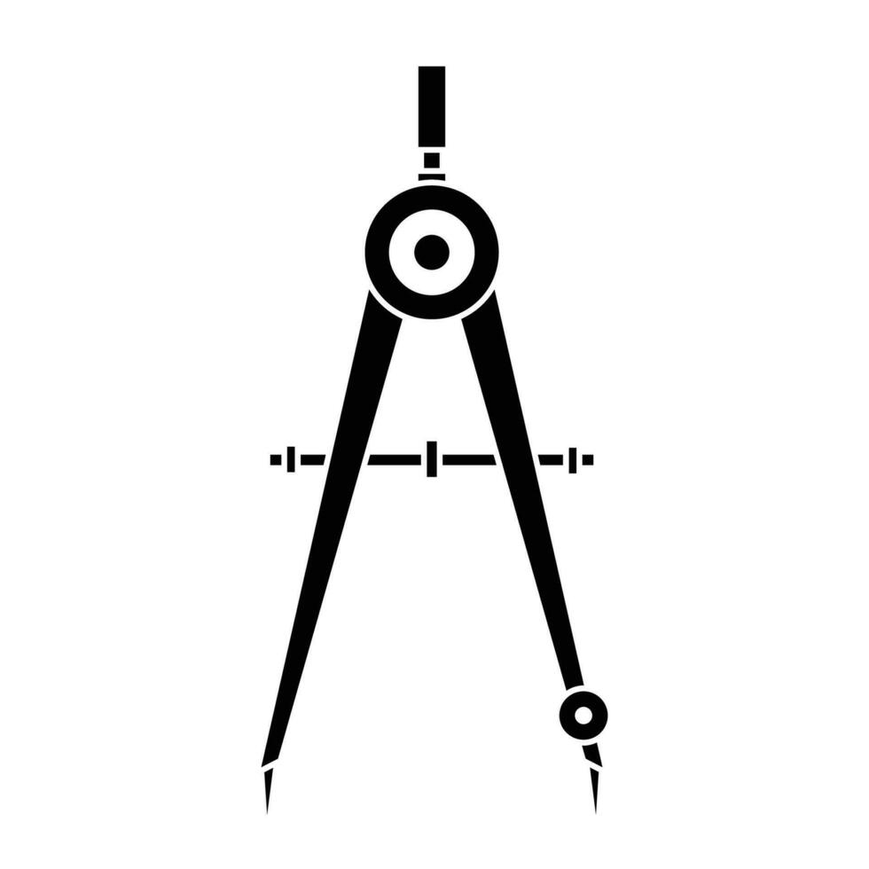 Teiler Symbol Vektor im Glyphe Stil. Teiler Symbol auf Weiß Hintergrund
