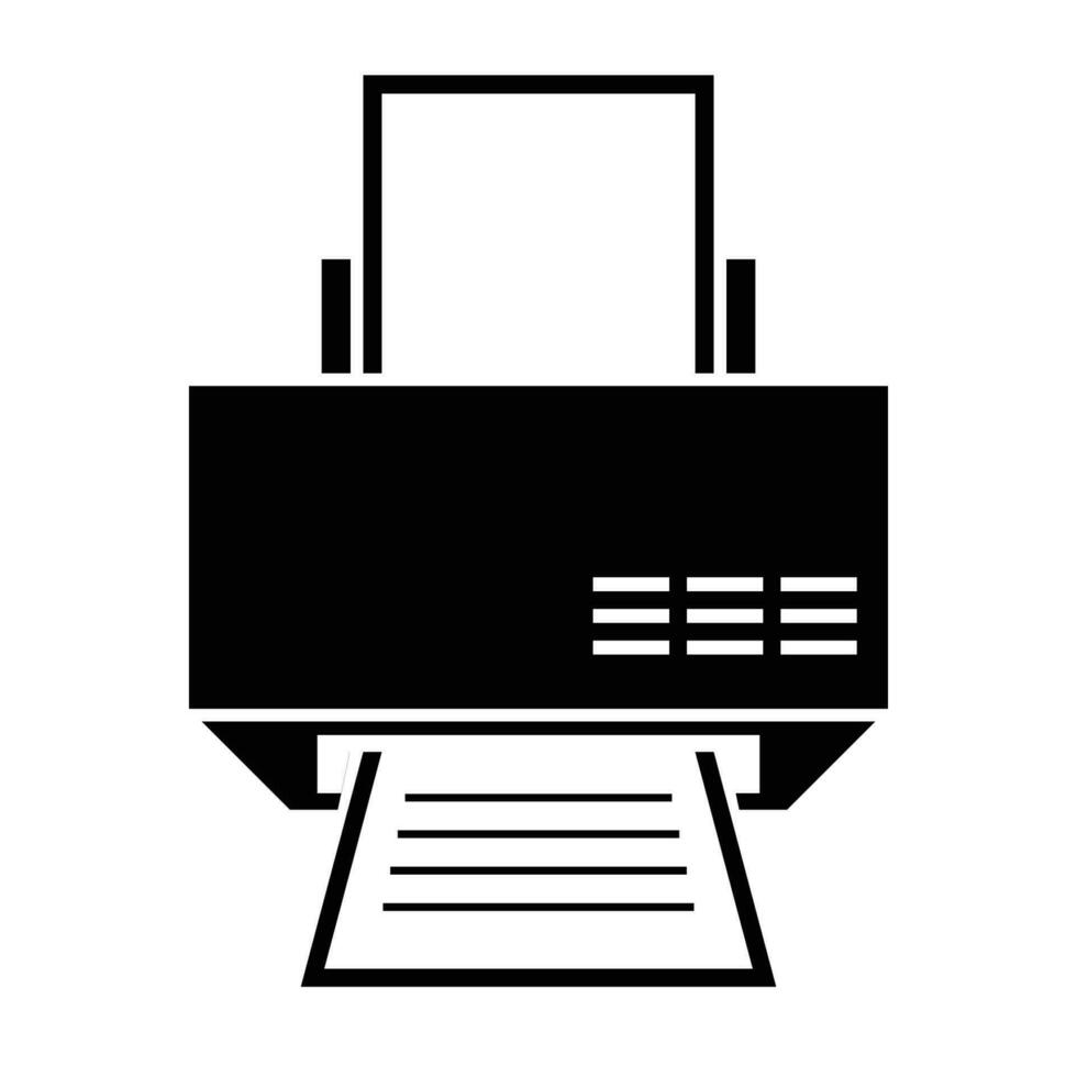Drucker Symbol Vektor Design Vorlage auf Weiß Hintergrund
