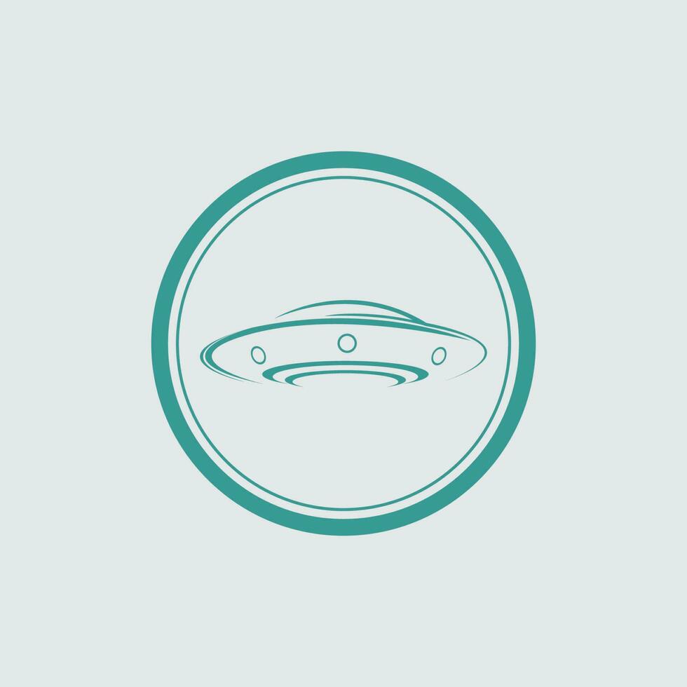UFO vektor logotyp mall illustration design