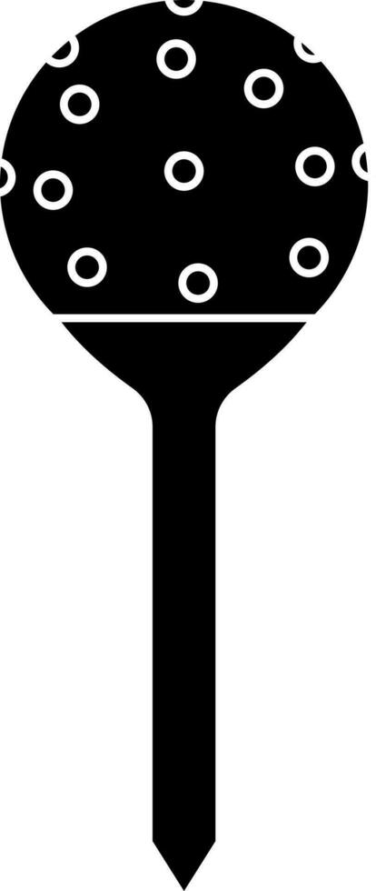 Golf Ball mit Tee Symbol . vektor