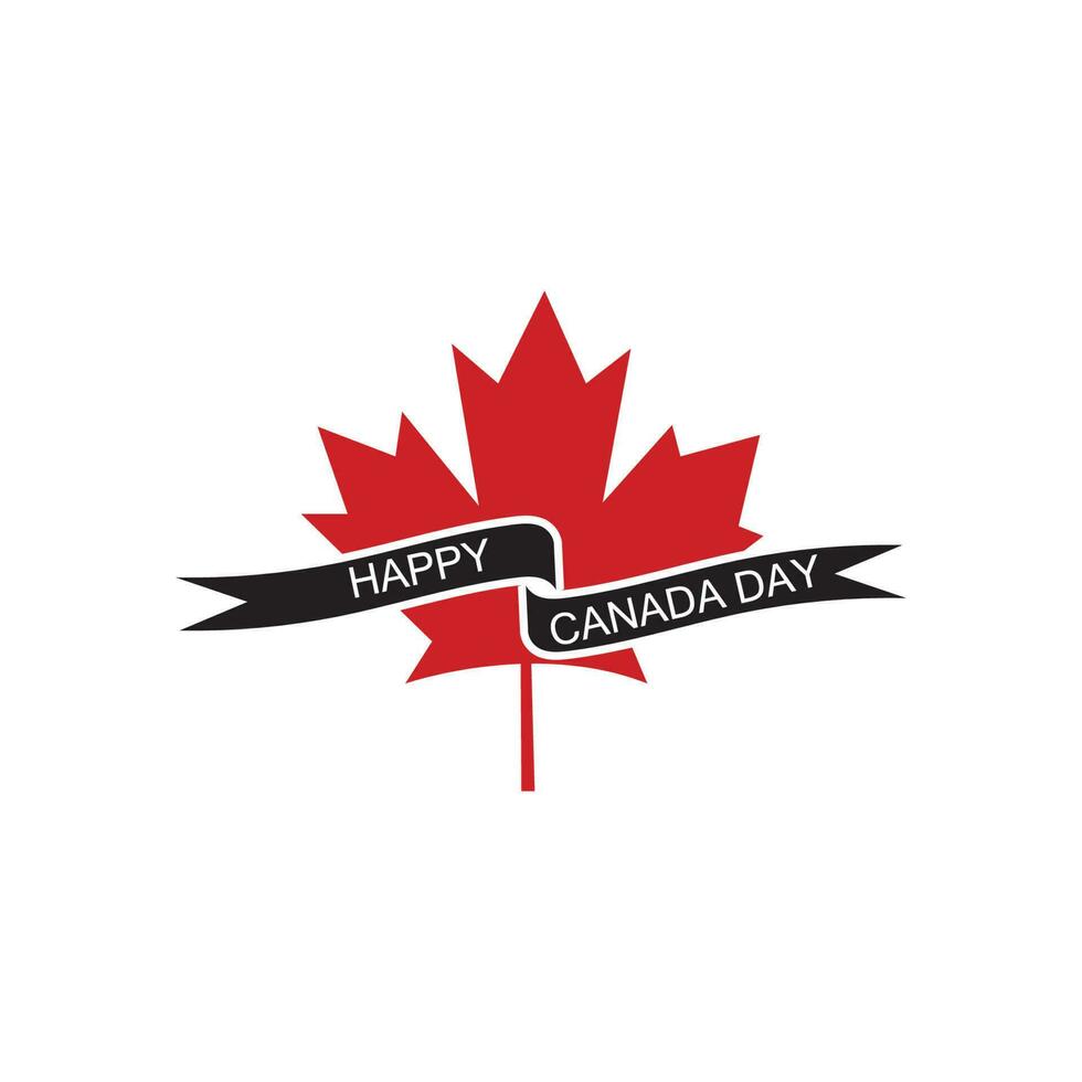 illustration årsdag firande kanada dag i lönn blad flagga bakgrund med resa landmärken arkitektur av kanada i toronto och Ontario, i papper konst, papper skära stil. vektor illustration