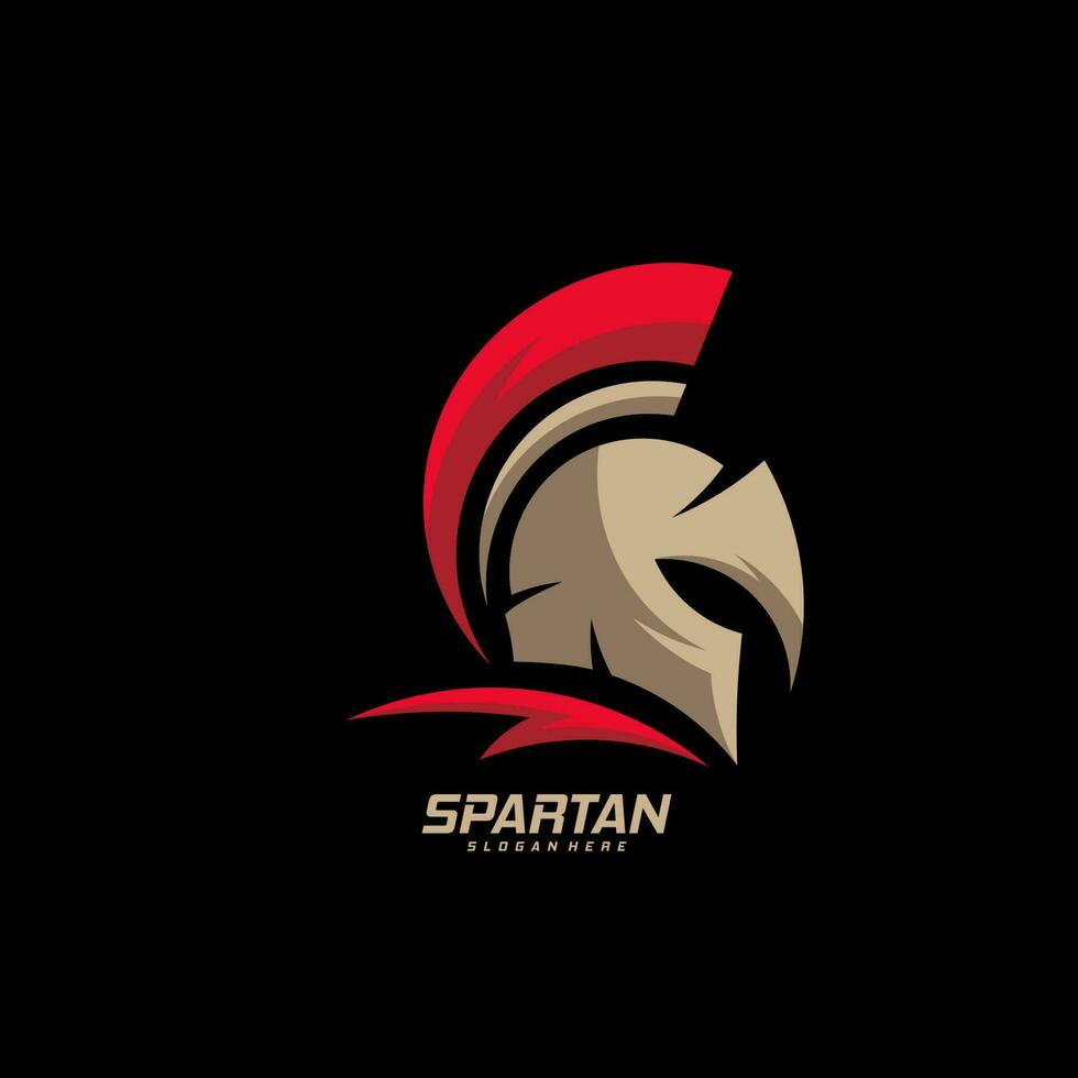 spartanisch Logo Vorlage Vektor, kreativ Sparta Logo Vektor, spartanisch Helm Logo vektor