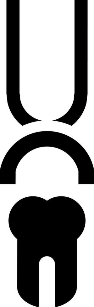 Vektor Illustration von Zahn Extraktion Symbol.