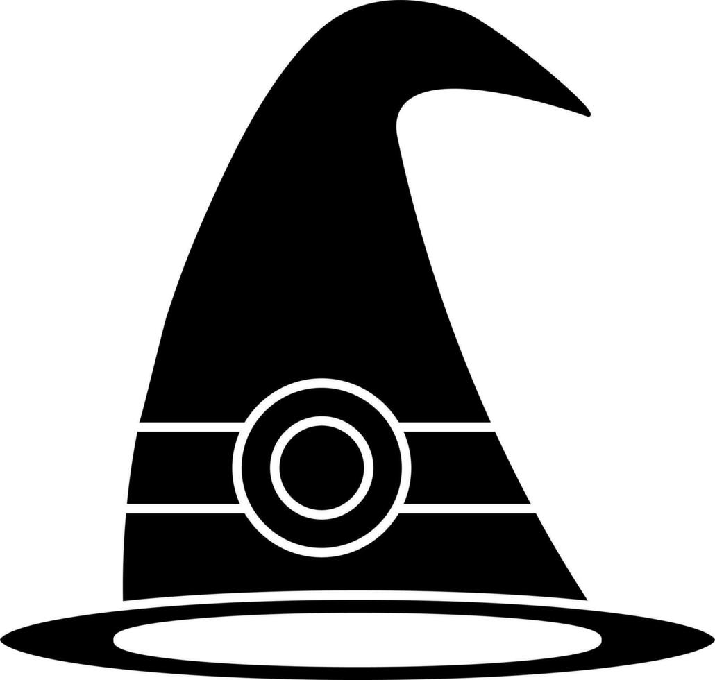 isoliert Hexe Hut Symbol. vektor