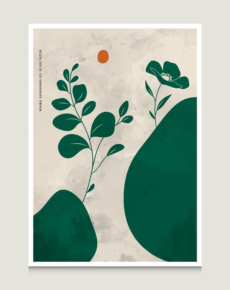 moderne abstrakte botanische Linie Kunst Vektor-Illustration Hintergrund mit botanischen Linie Kunst Szene geeignet für Bücher umfasst Broschüren Flyer soziale Beiträge etc. vektor