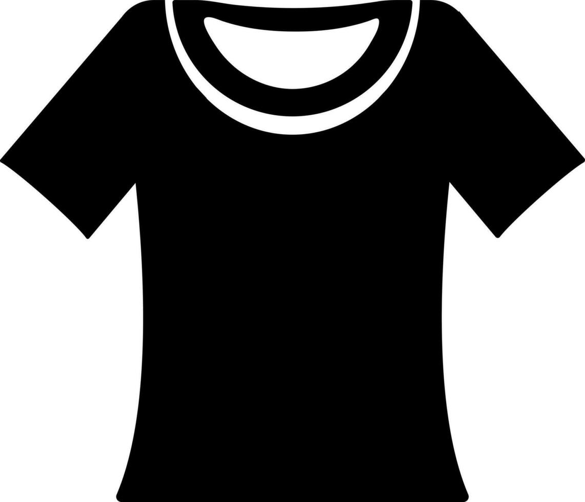 platt illustration av t-shirt. vektor