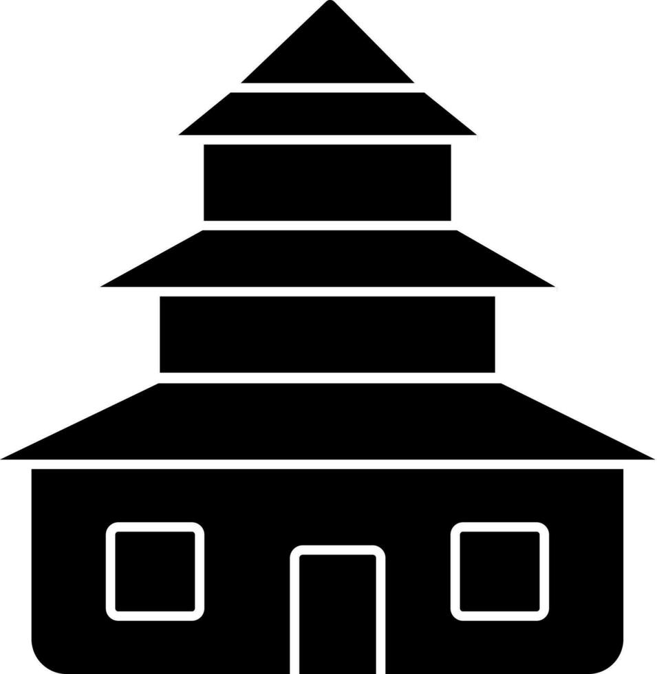 pagod ikon i glyf stil. vektor