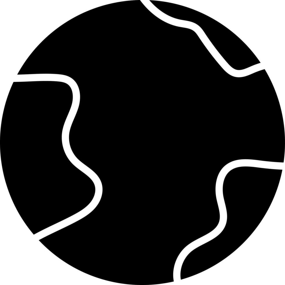 jord klot ikon i svart och vit Färg. vektor