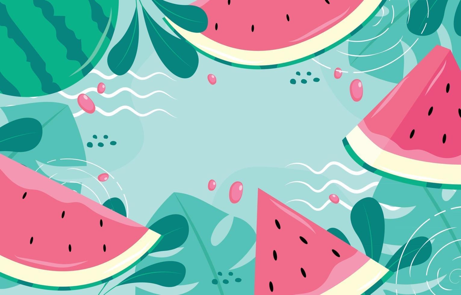 frischer Wassermelonenhintergrund vektor