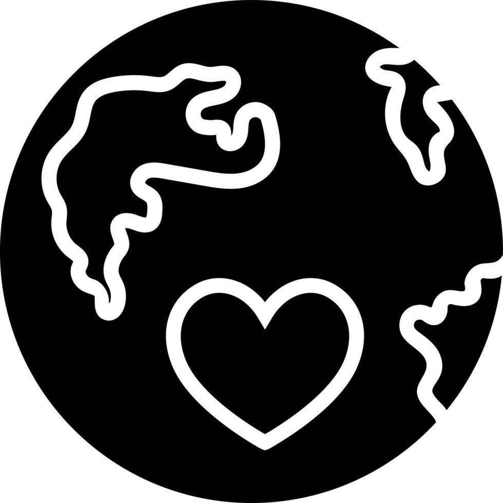 International Nächstenliebe oder Liebe Erde Symbol. vektor