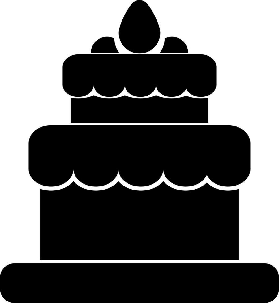isoiert Symbol von Kuchen zum Feier Konzept. vektor