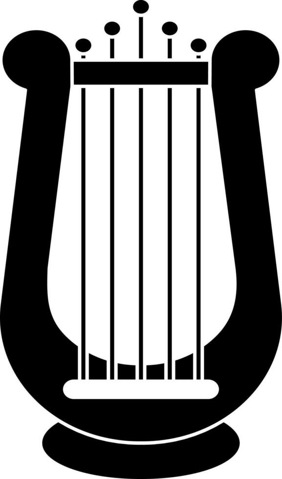 Illustration von Leier Symbol zum Musik- Konzept. vektor