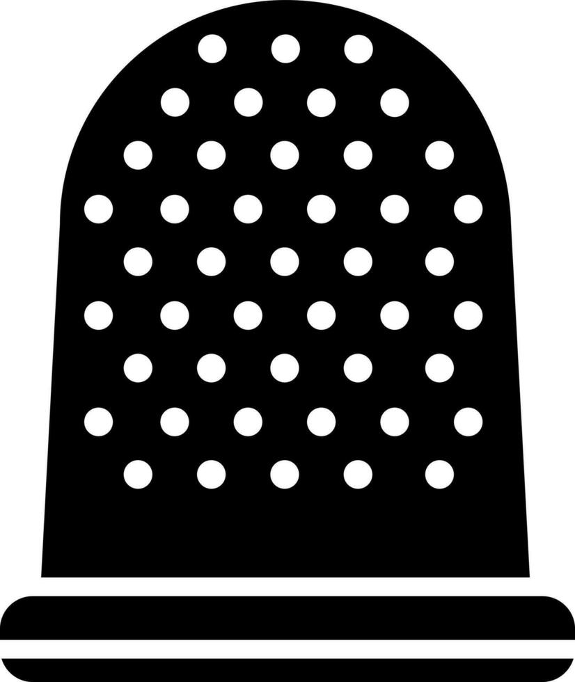 Fingerhut Symbol im eben Stil. vektor