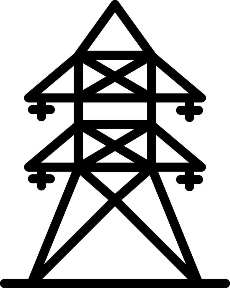 Illustration von elektrisch Turm Symbol. vektor