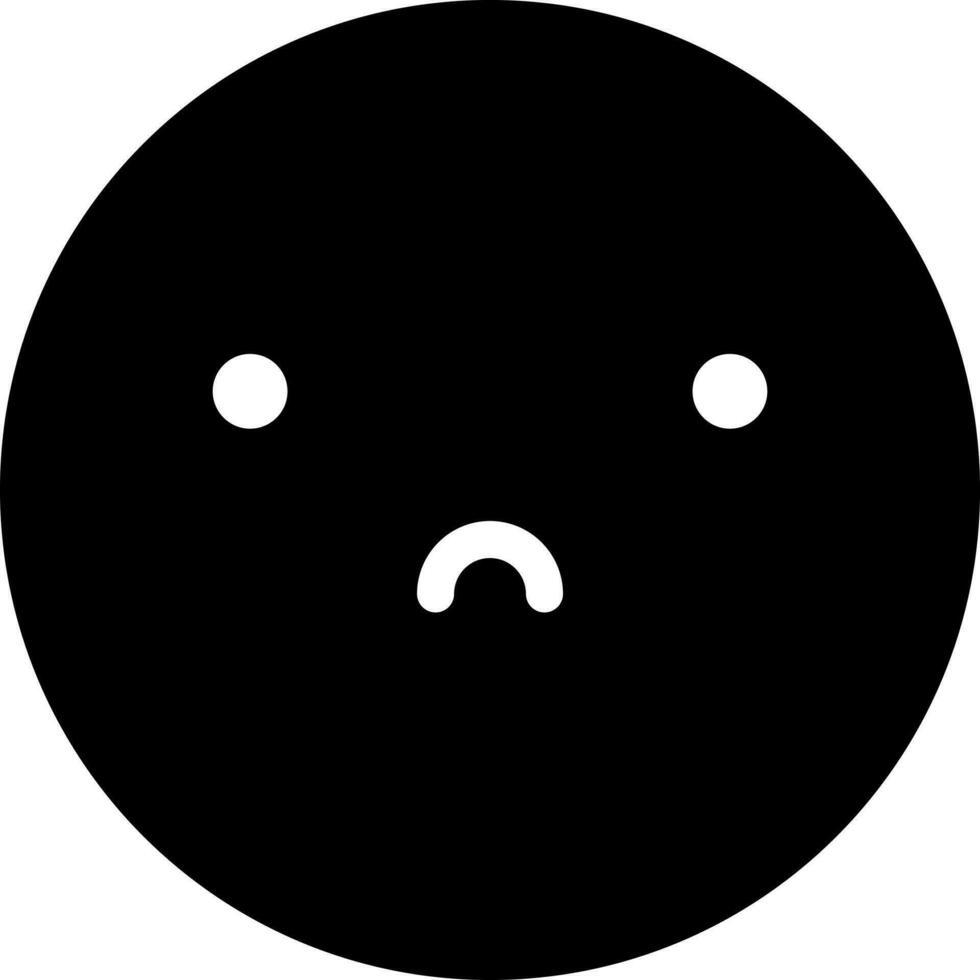 svart och vit illustration av söt emoji ansikte karaktär ikon. vektor