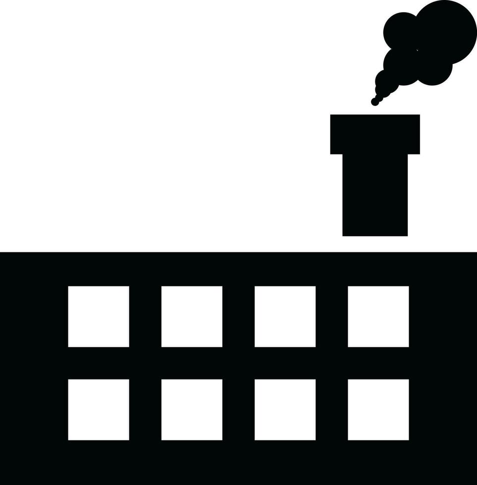 illustration av industri glyf ikon eller symbol. vektor