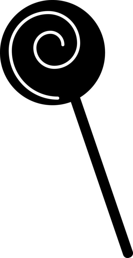 Lutscher Symbol oder Symbol im schwarz und Weiß Farbe. vektor