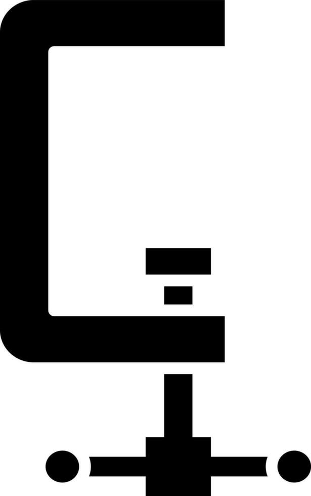 Vektor Illustration von Klemme Symbol.